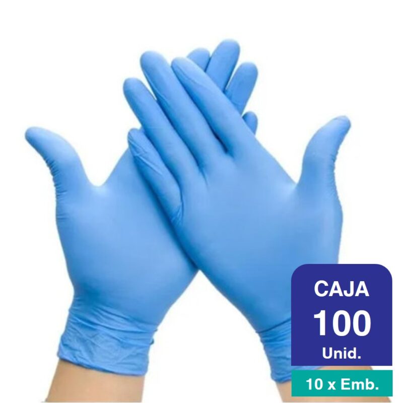 Guante nitrilo azul PROTEX libre de polvo