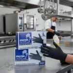 Guante nitrilo negro PROTEX libre de polvo
