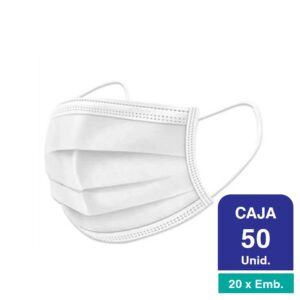 Mascarillas 3 Pliegues Blanca Nexagra