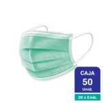 Mascarillas 3 Pliegues Verde Nexagra