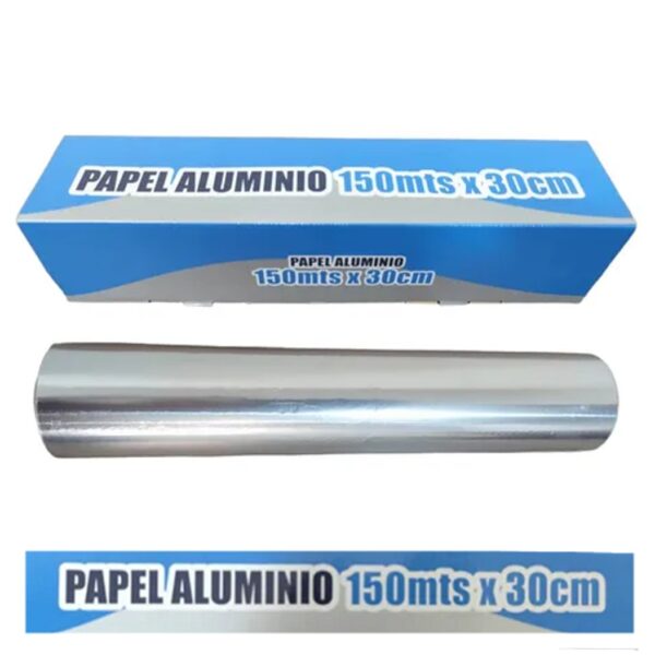 Papel Aluminio 150Mts Rollo Aluminio Alimentos 30cm