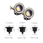 Foco Neblinero Led Ojos De Ángel X2  Blanco Aro 64mm - Imagen 3